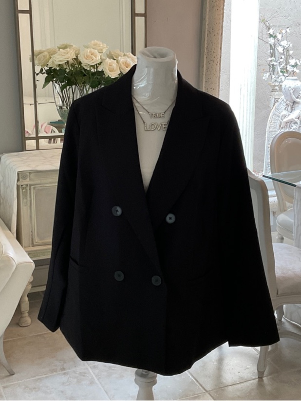 Torrid Black Double-Breasted Blazer Jacket